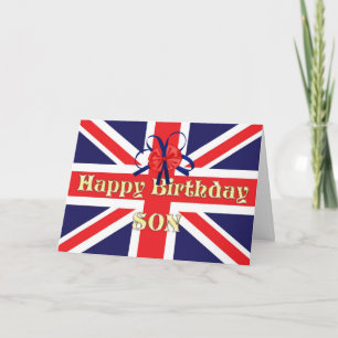 Pour le fils, une carte d'anniversaire avec un Uni