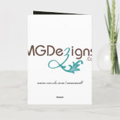 pour le joueur de tennis Cartes de Noël (Dos)