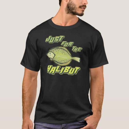 Pour le T-shirts et les cadeaux de pêche de flétan (Devant)