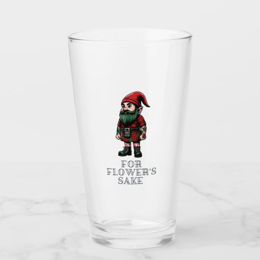 POUR LE VERRE GNOME DE FLOWER (Devant)