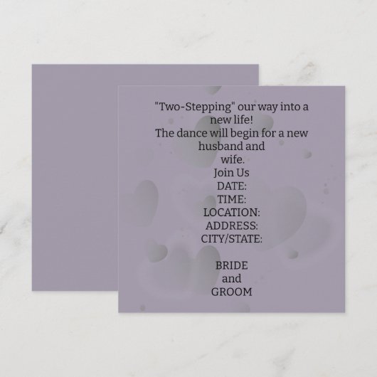 Pour l'écriture de Faire-part de mariage de thème (Devant / Derrière)