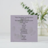 Pour l'écriture de Faire-part de mariage de thème (Debout devant)