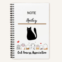 Pour les amoureux des chats - Cahier à spirale