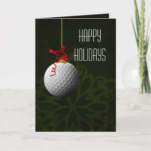 pour les cartes de Noël des golfeurs