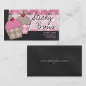 Pour les Cartes de visite de Cupcake (Devant / Derrière)