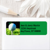 pour les golfeurs étiquette de adresse balle de go (En situation)
