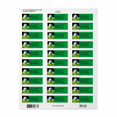 pour les golfeurs étiquette de adresse balle de go (Feuille entière)