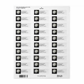 pour les golfeurs retour adresse étiquette de golf (Feuille entière)