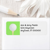 pour les golfeurs retour adresse étiquette de golf (En situation)