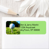 pour les golfeurs retour adresse étiquette de golf (En situation)