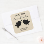 Pour les Lovebirds, Stickers Mariage de semences d (Enveloppe)