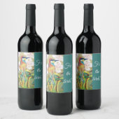 "Pour les oiseaux !" peint le étiquette du vin (Bouteilles)