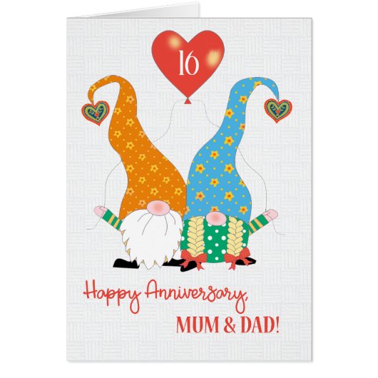 Pour les parents année personnalisée Anniversaire  (Devant)