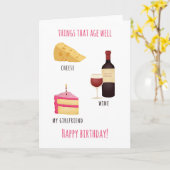 Pour les petites amies qui ont un âge bien carte d (Fleur jaune)