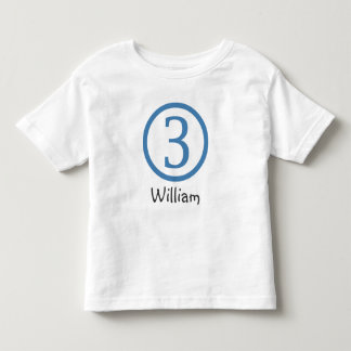 Pour Les Tous Petits 3e anniversaire personnalisable T-shirt garçon