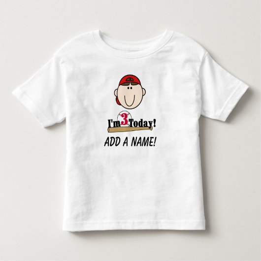 Pour Les Tous Petits 3ème T-shirt personnalisé d'anniversaire de (Devant)