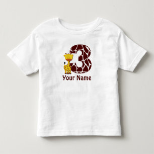 Pour Les Tous Petits 3ème T-shirt personnalisé par girafe