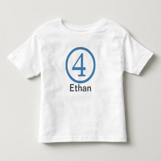 Pour Les Tous Petits 4 Anniversaire T-Shirt Boy personnalisable