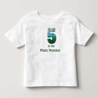 Pour Les Tous Petits 5 est le T-shirt d'enfants en bas âge de nombre