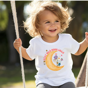 Pour Les Tous Petits Adorable Boho "Moon Child Toddler T-shirt