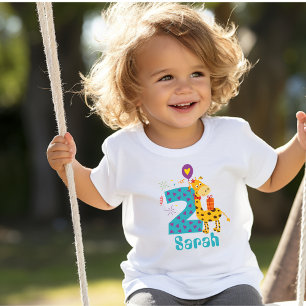 Pour Les Tous Petits Adorable Enfant Anniversaire #2 Filles T-shirt