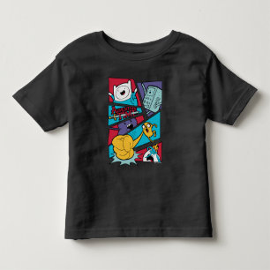 Pour Les Tous Petits Adventure Time   Action Panel Graphic T-Shirt