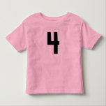 POUR LES TOUS PETITS ÂGE 4 FOUR FUNNY JERSEY T-SHIRT<br><div class="desc">T-SHIRTS DE 4 ANS</div>