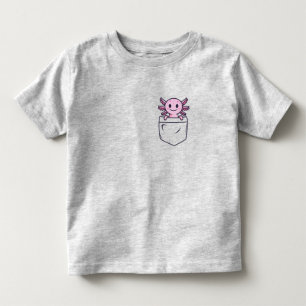 Pour Les Tous Petits Axolotl mignon et drôle dans la poche T-shirt Clas