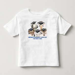 Pour Les Tous Petits Bébé Animal Graduates Toddler Fine Jersey T-shirt
