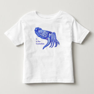 Pour Les Tous Petits Bébé d'illustration de seiches et T-shirt des