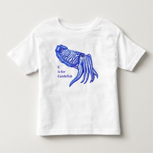 Pour Les Tous Petits Bébé d'illustration de seiches et T-shirt des (Devant)