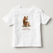 Pour Les Tous Petits Cheval T-shirt Toddler personnalisé (Devant)