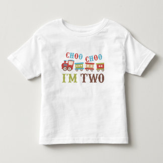 Pour Les Tous Petits Choo Choo Je suis deux T-shirt Anniversaire
