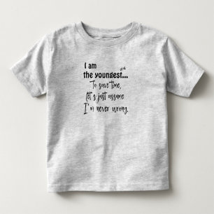Pour Les Tous Petits Citation de frère le plus jeune et drôle T-shirt