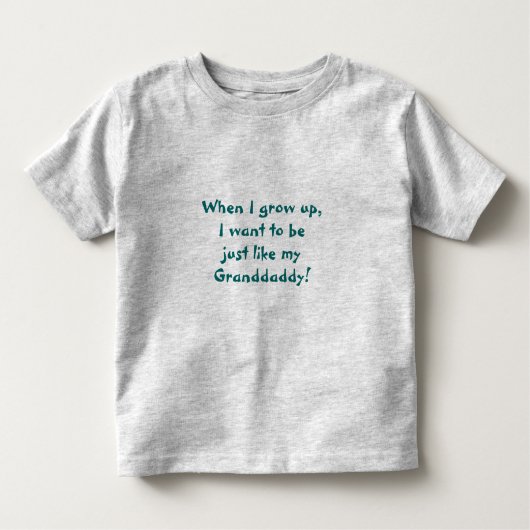 Pour Les Tous Petits Comme le T-shirt de grand-papa (Devant)