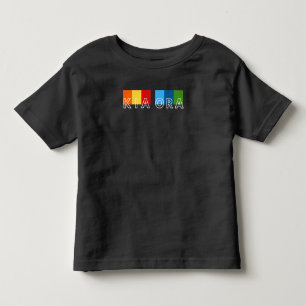 Pour Les Tous Petits Cute Kia Ora & Ka Kite NZ T-shirt Salutations
