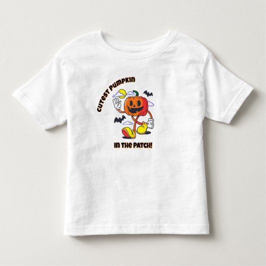 Pour Les Tous Petits Cutest Pumpkin in the Patch! Halloween T-Shirt (Devant)