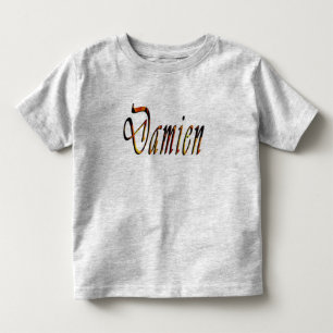 Pour Les Tous Petits Damien Nom Logo, Toddlers T-shirt gris