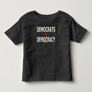 POUR LES TOUS PETITS DÉMOCRATES 4 T-SHIRT DÉMOCRATIQUE