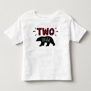 Pour Les Tous Petits Deux T-Shirt de l'ours de forêt sauvage