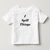 Drôle je renverse le T-shirt d'enfant en bas âge