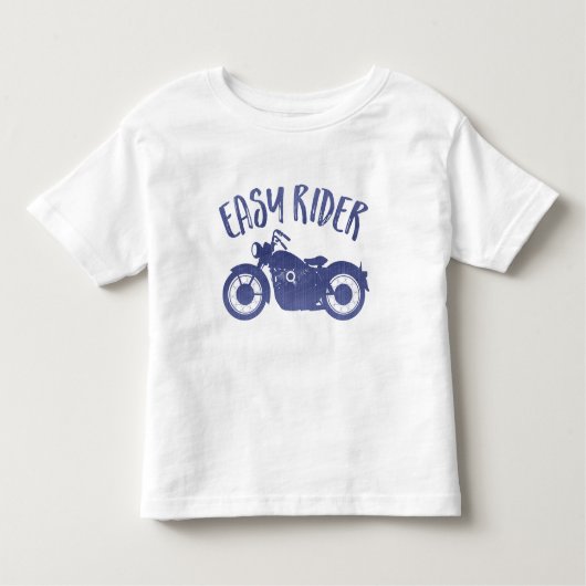 Pour Les Tous Petits Easy Rider Denim Print T-Shirt (Devant)