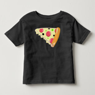 Pour Les Tous Petits Fête des pères Pizza Slice Toddler T-shirt noir