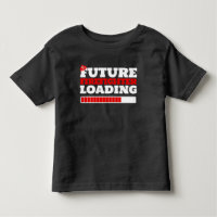 Futur pompier Chargement des enfants T-shirt noir