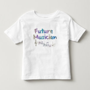 Pour Les Tous Petits Futur T-shirt d'enfants de notes musicales de