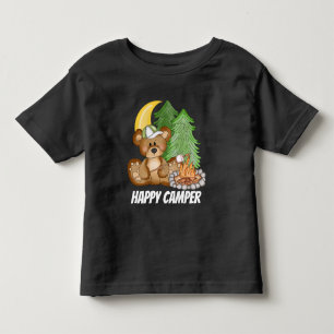 Pour Les Tous Petits Happy camper ours enfants unisex t-shirt enfant en