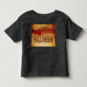 Pour Les Tous Petits Happy Halloween sang tendu Mur Toddler T-shirt