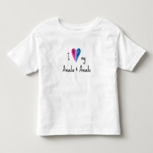 Pour Les Tous Petits I Love My Avuela et Avuelo T-Shirt