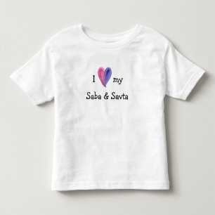 Pour Les Tous Petits I Love My Saba and Savta T-Shirt