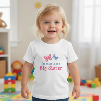 Pour Les Tous Petits I'm Going to be a Big Sister Toddler T-Shirt